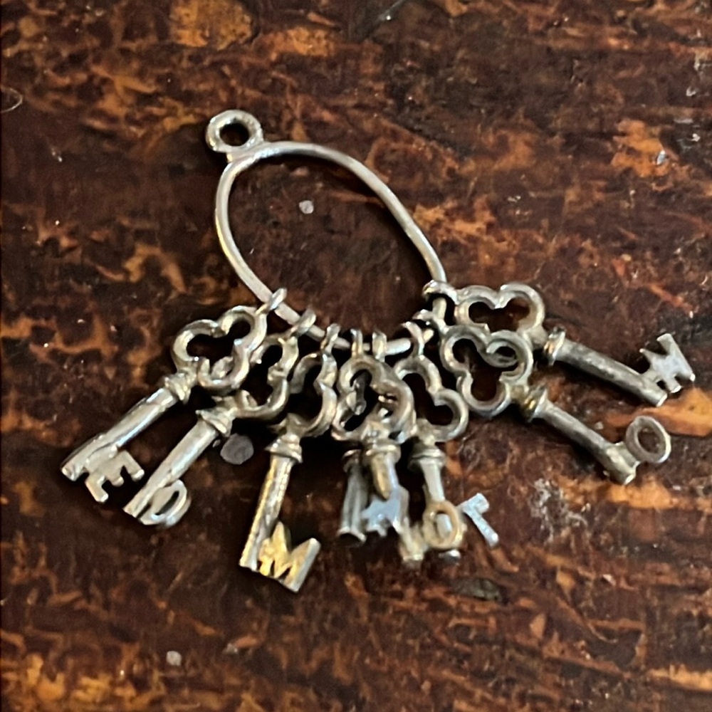 Vintage Sterling Charm KEYS Edmonton Alberta